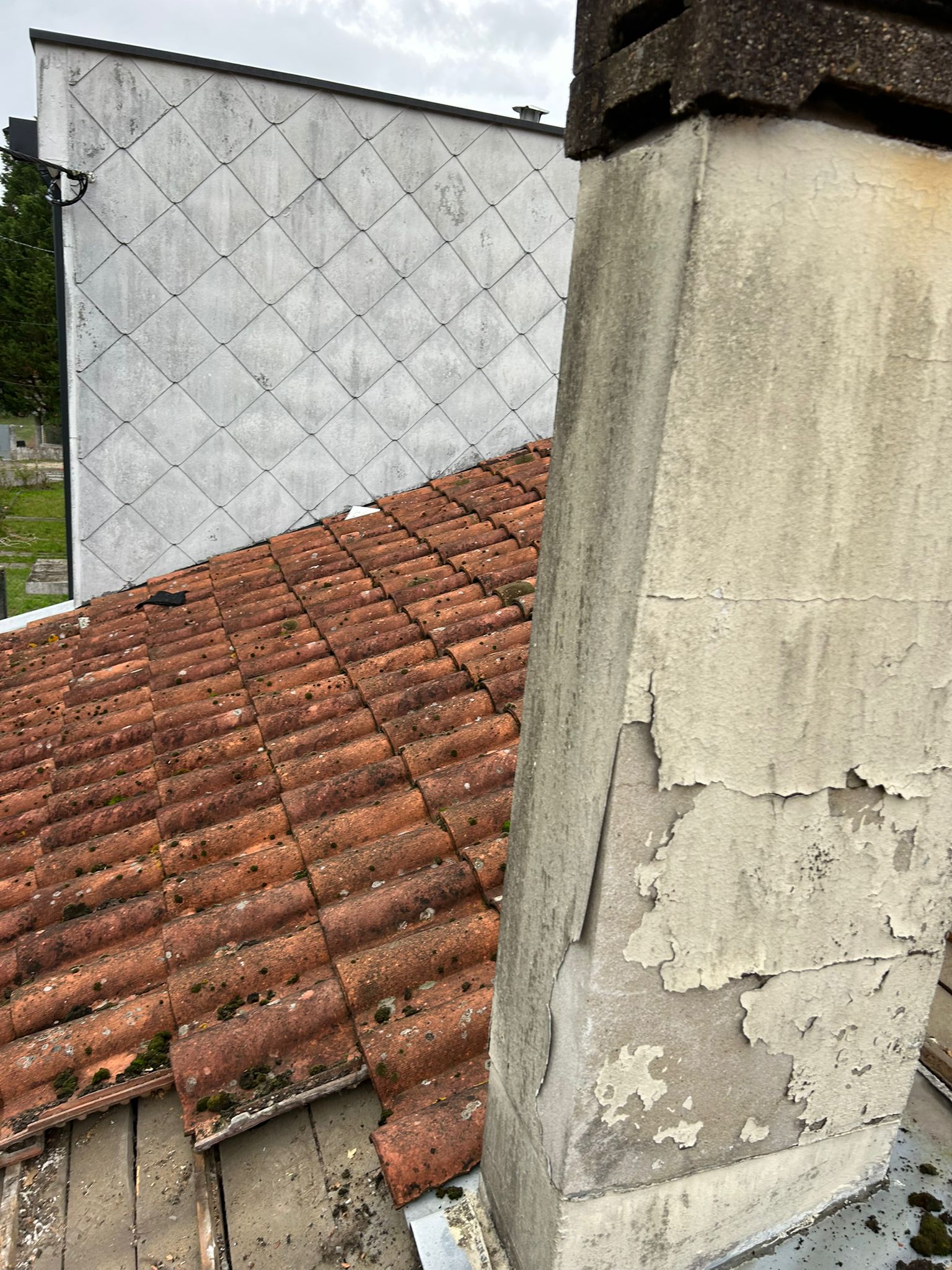 Toiture avant intervention